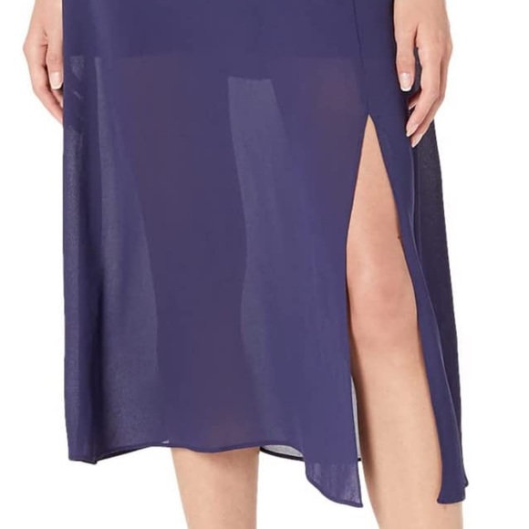 TED BAKER FAITHIY RUFFLE DRESS NAVY BNWT - Picture 13 of 14